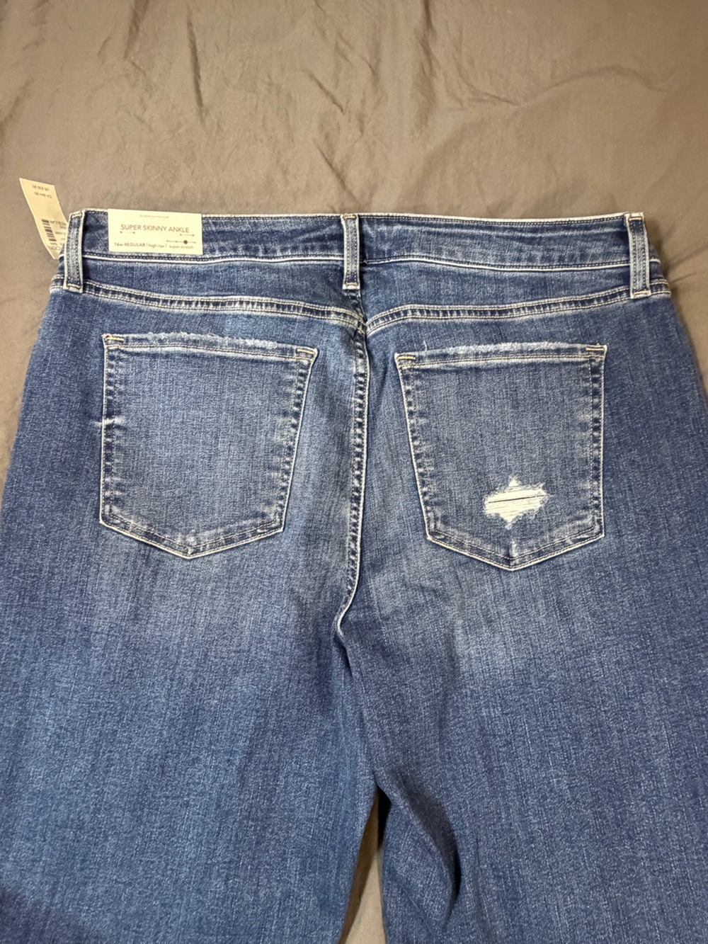 NWT Maurices Super Skinny Ankle Jeans 16W Regular High Rise Stretch - Picture 6 of 6